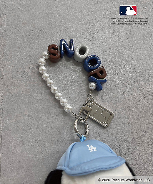 【Pre-order｜Aug】Snoopy in Ginza 2026 - MIIA MLB×PEANUTS Charm Pouch