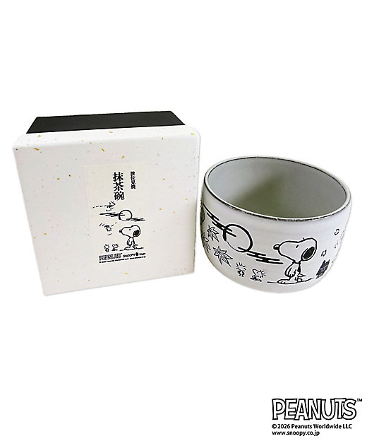 【預訂｜8月】Snoopy in Ginza 銀座展 2026 - Snoopy & Woodstock 波佐見燒 抹茶碗