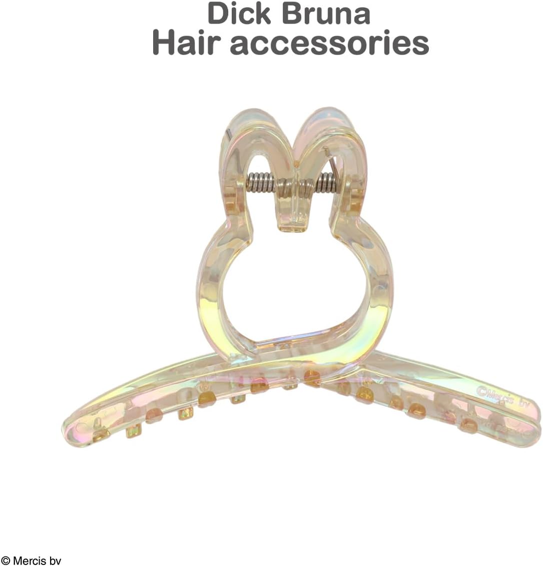 Miffy Hair Accessory Series -Twist Clips, Large Claw Clip - Gold