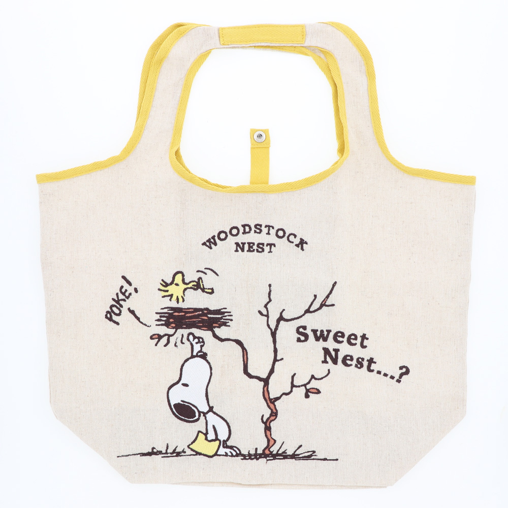 【預訂｜8月】Woodstock Nest 可摺疊 棉麻袋 Tote Bag（S）