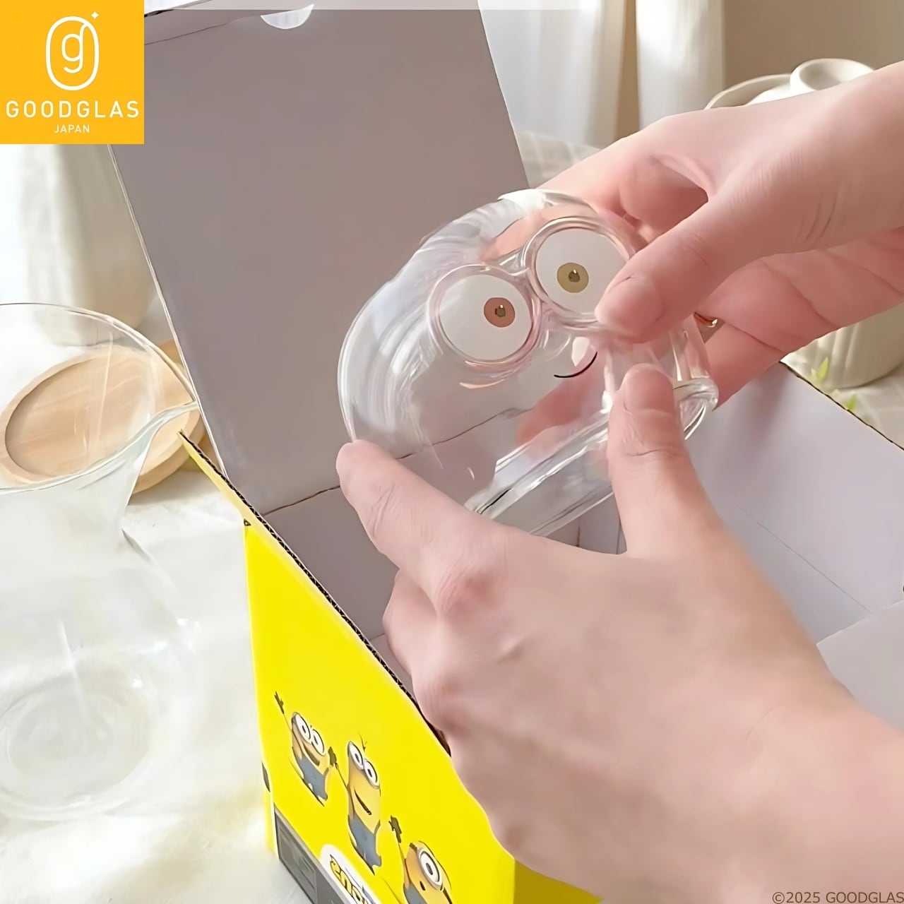 【訂貨】Minions Bob 迷你兵團 小小兵 耐熱 手工玻璃杯 