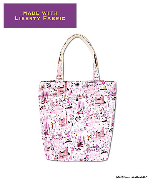 【預訂｜8月】Snoopy in Ginza 銀座展 2026 - Snoopy x Liberty Fabrics LONDON A4 手挽袋