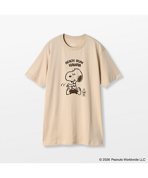 【預訂｜8月】Snoopy in Ginza 銀座展 2026 - SNOOPY’S SURF SHOP Tshirt (Beach Bum)