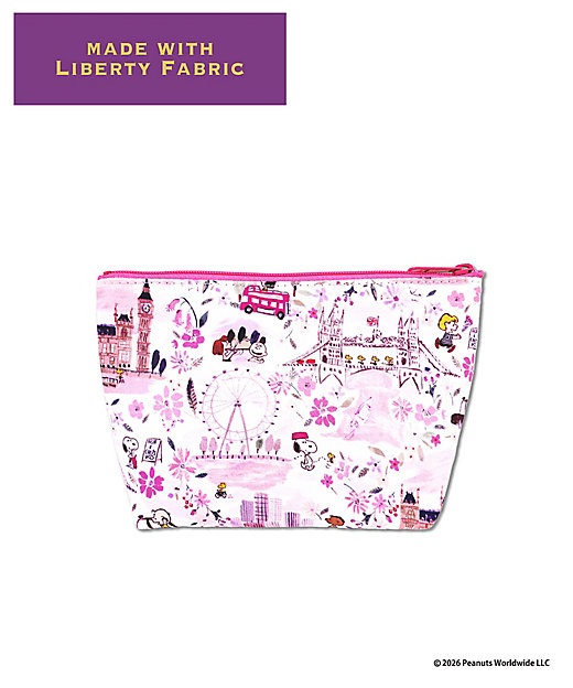 【預訂｜8月】Snoopy in Ginza 銀座展 2026 - Snoopy x Liberty Fabrics LONDON 化妝袋