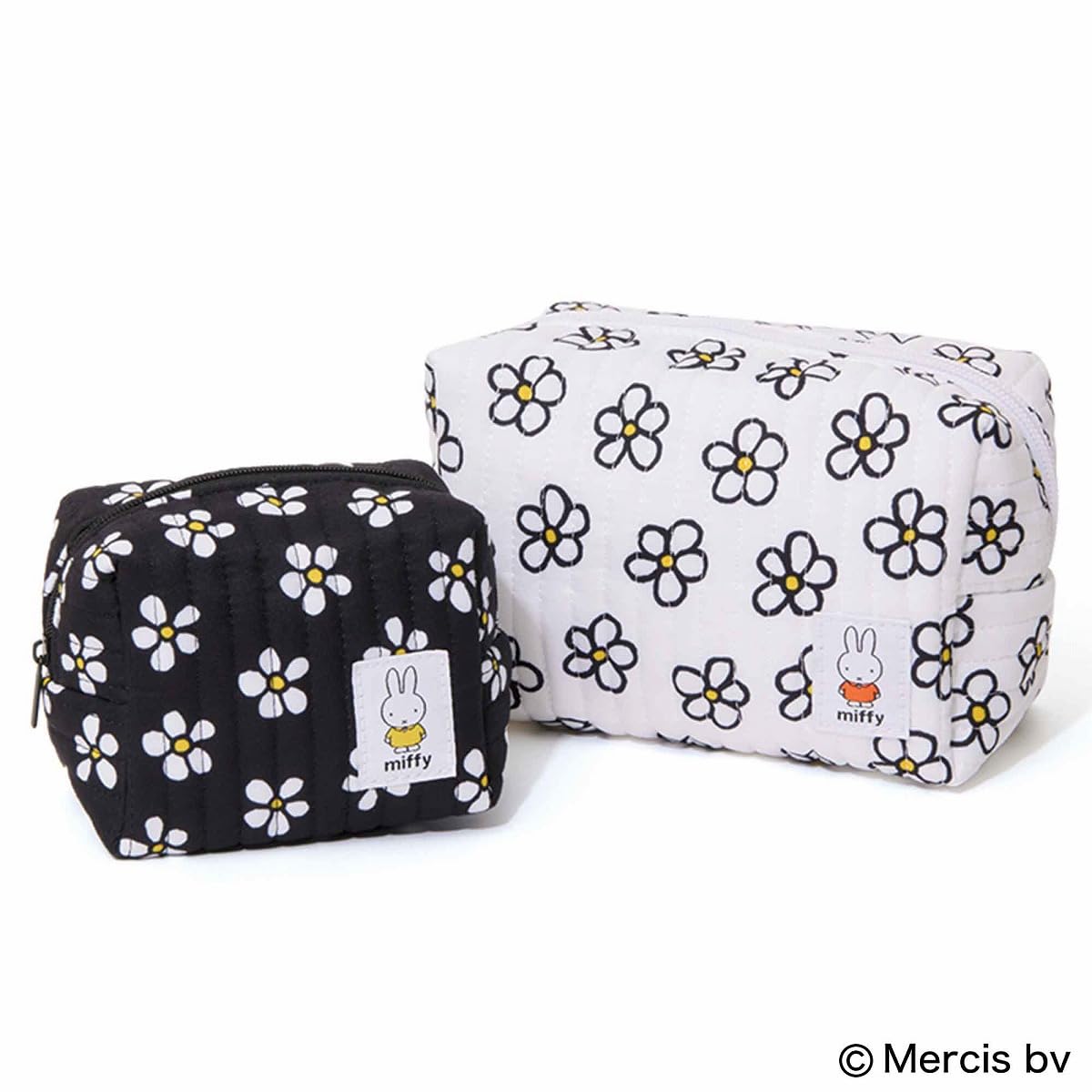 Miffy 日本雜誌附錄 - 花花化妝包兩件套裝