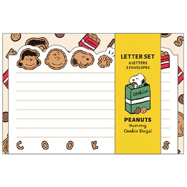 【訂貨】Peanuts Snoopy Yummy Cookie Days 信封信紙套裝