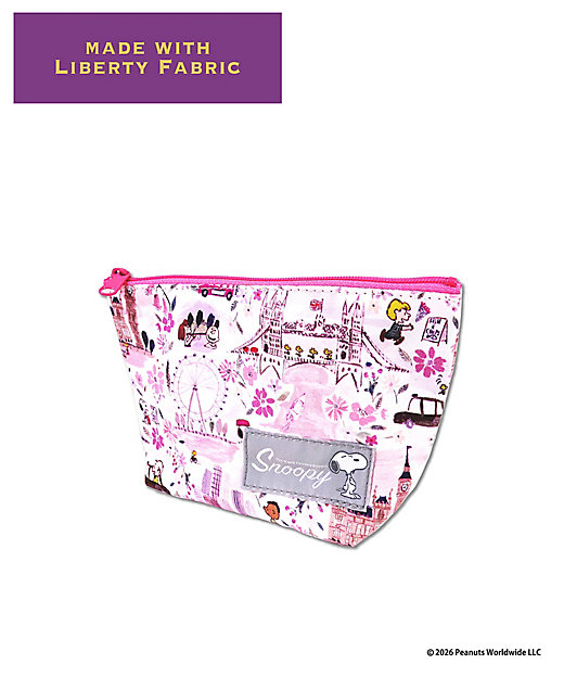 【預訂｜8月】Snoopy in Ginza 銀座展 2026 - Snoopy x Liberty Fabrics LONDON 化妝袋