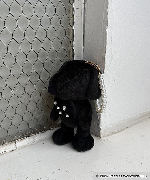 【預訂｜8月】Snoopy in Ginza 銀座展 2026 - MIIA Snoopy Ribbon Charm Pouch 掛飾公仔