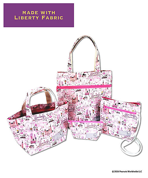 【預訂｜8月】Snoopy in Ginza 銀座展 2026 - Snoopy x Liberty Fabrics LONDON 斜揹袋 單肩包
