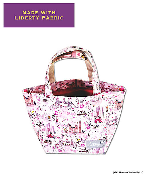 【預訂｜8月】Snoopy in Ginza 銀座展 2026 - Snoopy x Liberty Fabrics LONDON 手挽袋 午餐袋