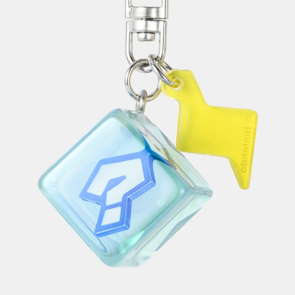 【訂貨】任天堂專門店  Mario Kart 系列 - 冰藍問號方塊鑰匙扣