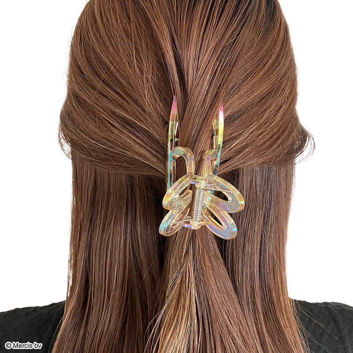 Miffy Hair Accessory Series -Twist Clips, Large Claw Clip - Gold