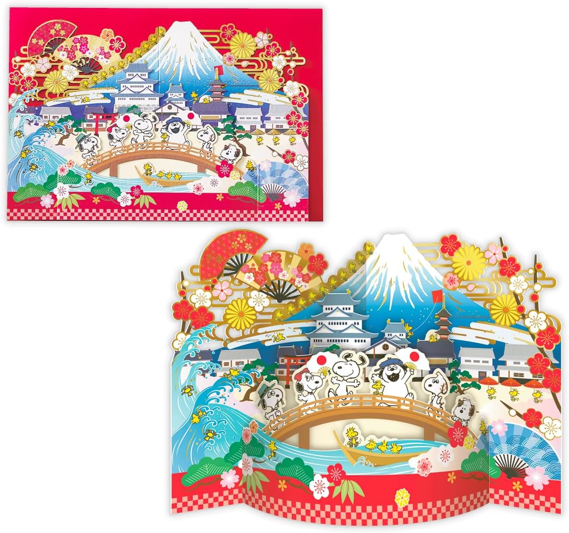 【訂貨】Snoopy 兄弟 Hello Nippon 富士山 和風多用途卡