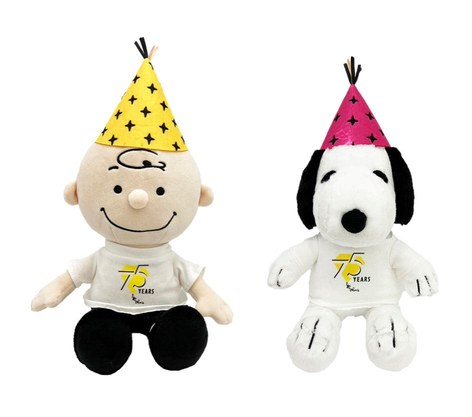 PEANUTS 75週年商品 - Party Hat Series 公仔（史努比 / Charlie Brown）