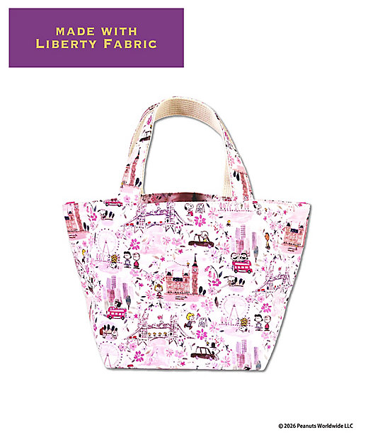 【預訂｜8月】Snoopy in Ginza 銀座展 2026 - Snoopy x Liberty Fabrics LONDON 手挽袋 午餐袋