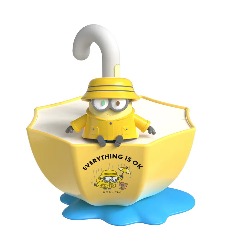 【預訂｜11月中】Minions Bob & Tim 迷你兵團 小小兵 雨傘造型無線小夜燈