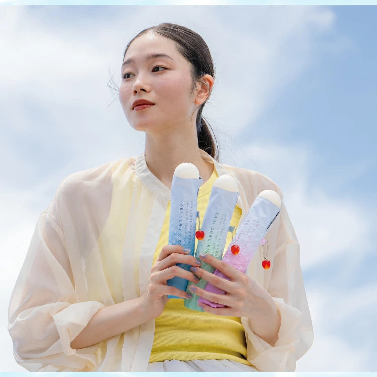 Tabi Suru Kissa × Wpc. Cream Soda Folding Umbrella