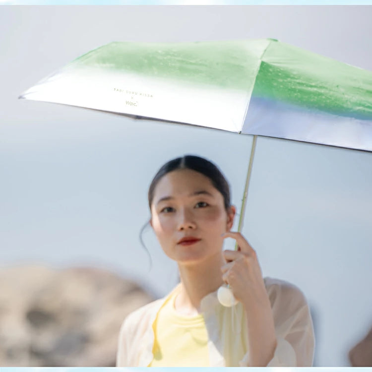 Tabi Suru Kissa × Wpc. Cream Soda Folding Umbrella