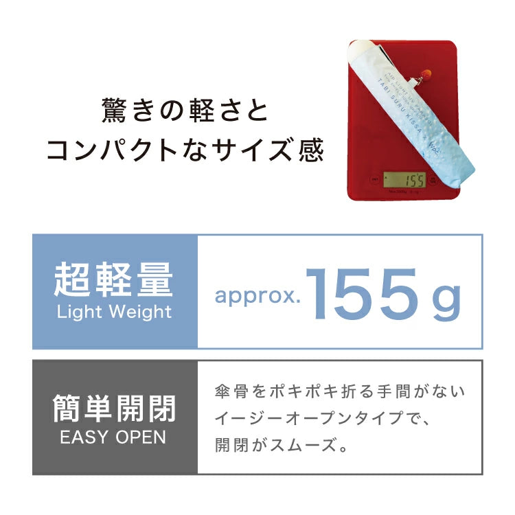 旅する喫茶 × Wpc. 忌廉梳打晴雨兩用傘 遮光傘 縮骨遮