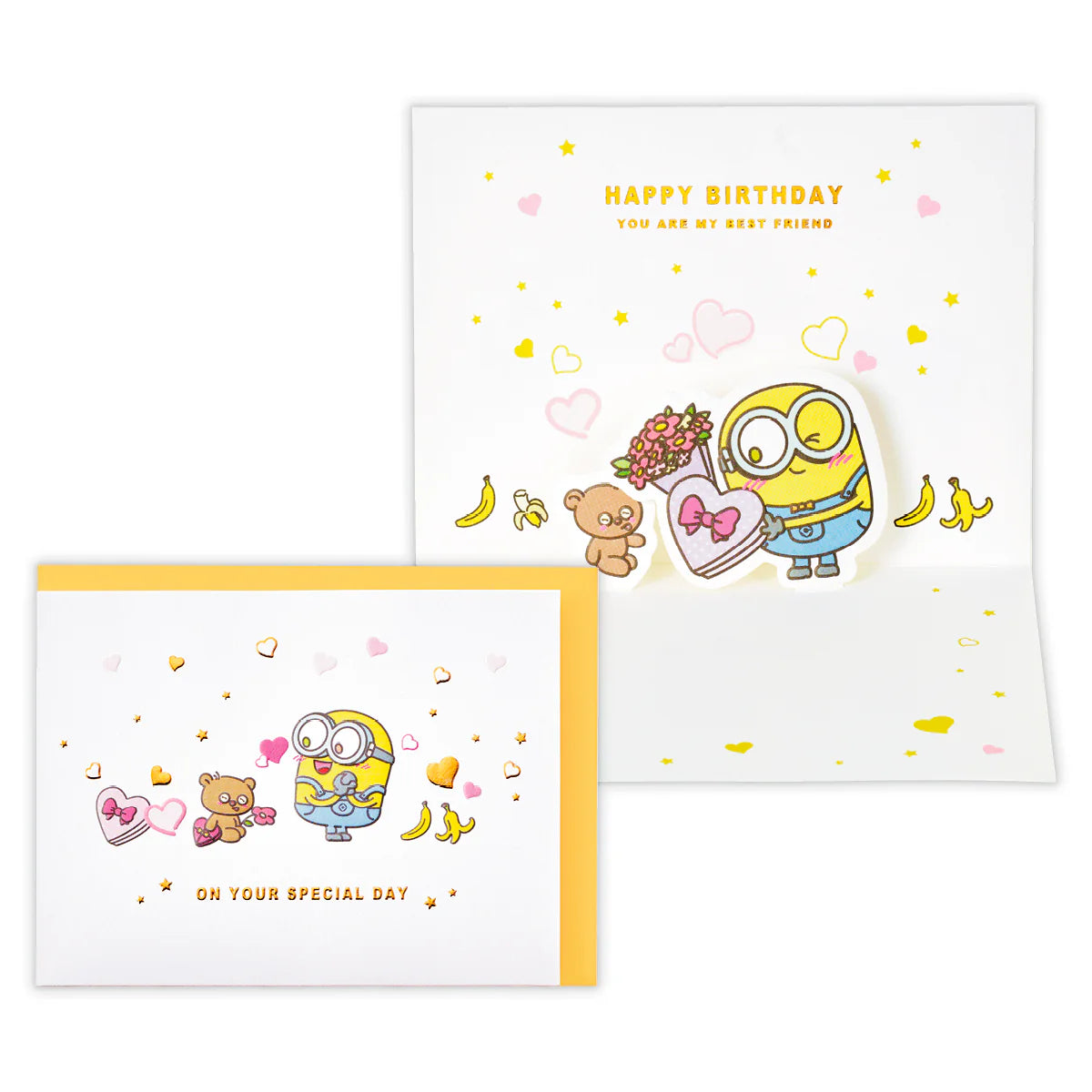 【訂貨】Minions Bob & Tim 立體生日卡（On Your Special Day）
