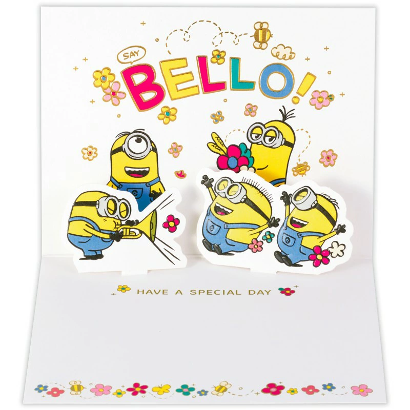 【訂貨】Minions 立體生日卡 (Say Bello)
