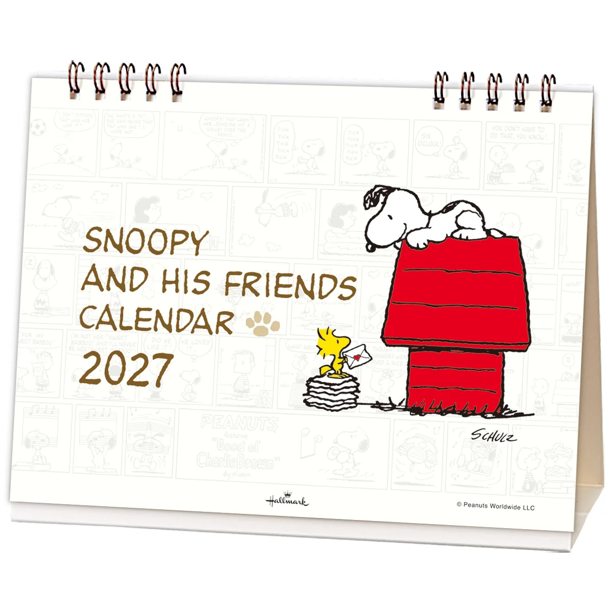 【訂貨】Peanuts Snoopy And His Friends 2027 座檯月曆