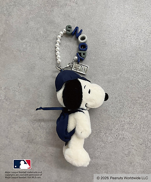 【Pre-order｜Aug】Snoopy in Ginza 2026 - MIIA MLB×PEANUTS Charm Pouch