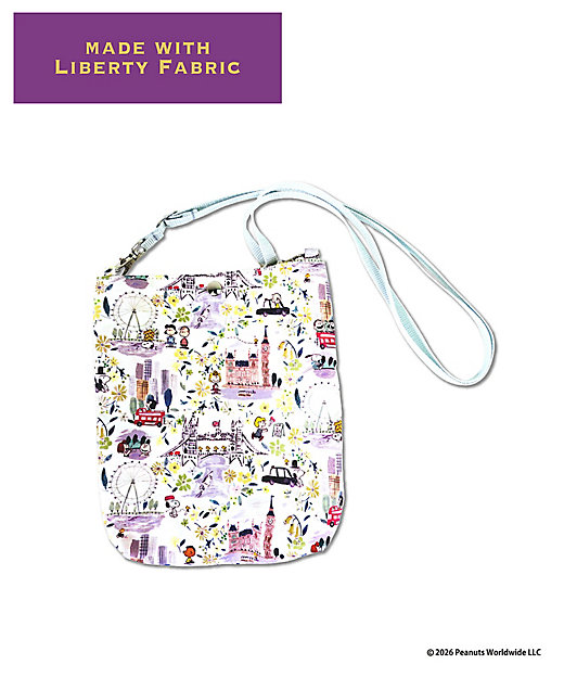 【預訂｜8月】Snoopy in Ginza 銀座展 2026 - Snoopy x Liberty Fabrics LONDON 斜揹袋 單肩包