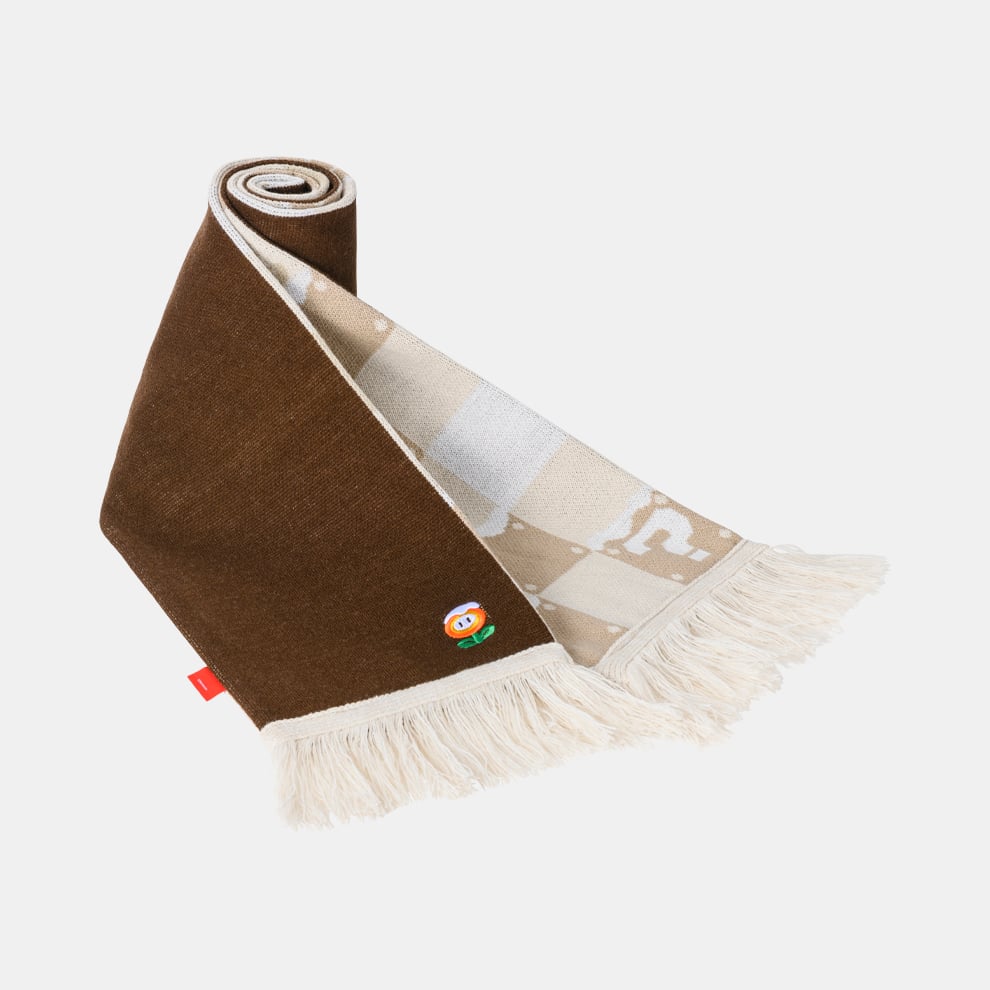 【訂貨】任天堂專門店 冬天系列 - 問號方塊 火花 針織頸巾