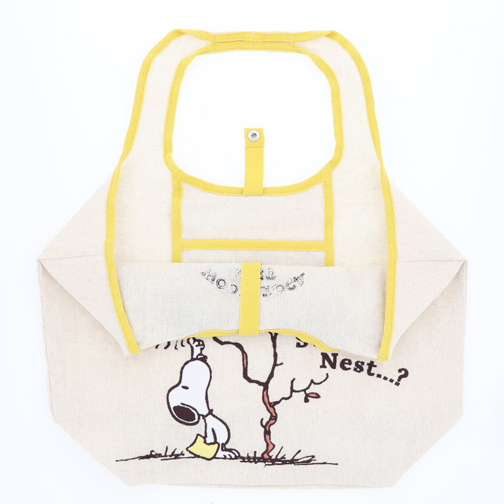【預訂｜8月】Woodstock Nest 可摺疊 棉麻袋 Tote Bag（S）