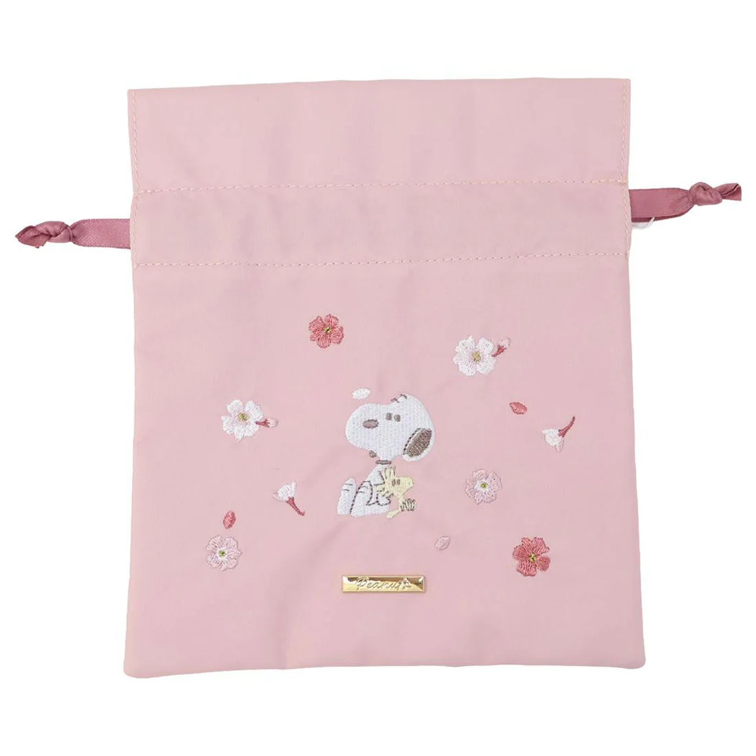 【訂貨】Snoopy Spring Sakura Series 春季櫻花系列 - 索繩袋（兩色可選）