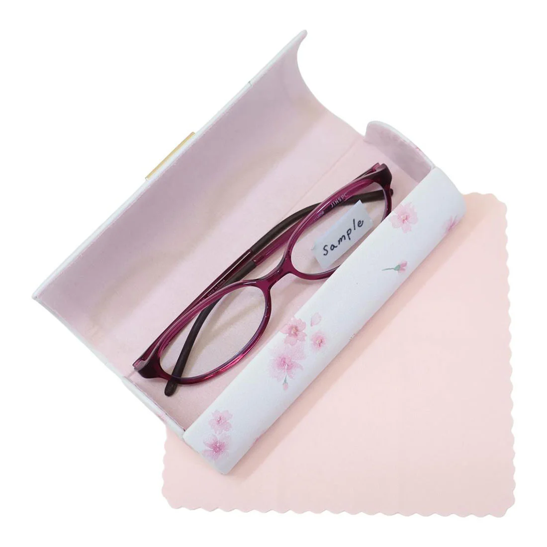 【訂貨】Snoopy Spring Sakura Series 春季櫻花系列 - 眼鏡盒連抹布（兩色可選）