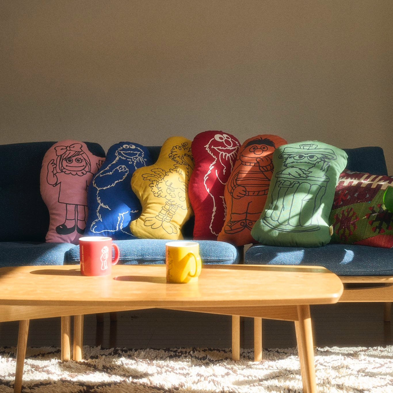 Sesame Street Market Sketch Cushion 咕𠱸 抱枕