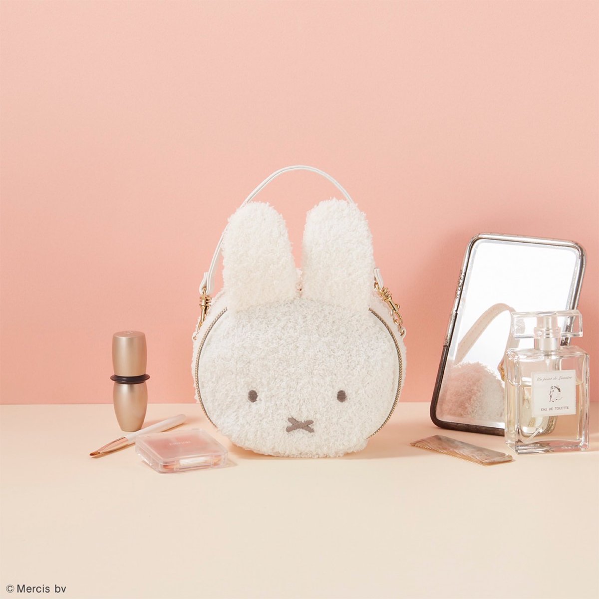 【預訂｜3月底】Miffy 2-Way Pouch & Shoulder Bag（草莓）