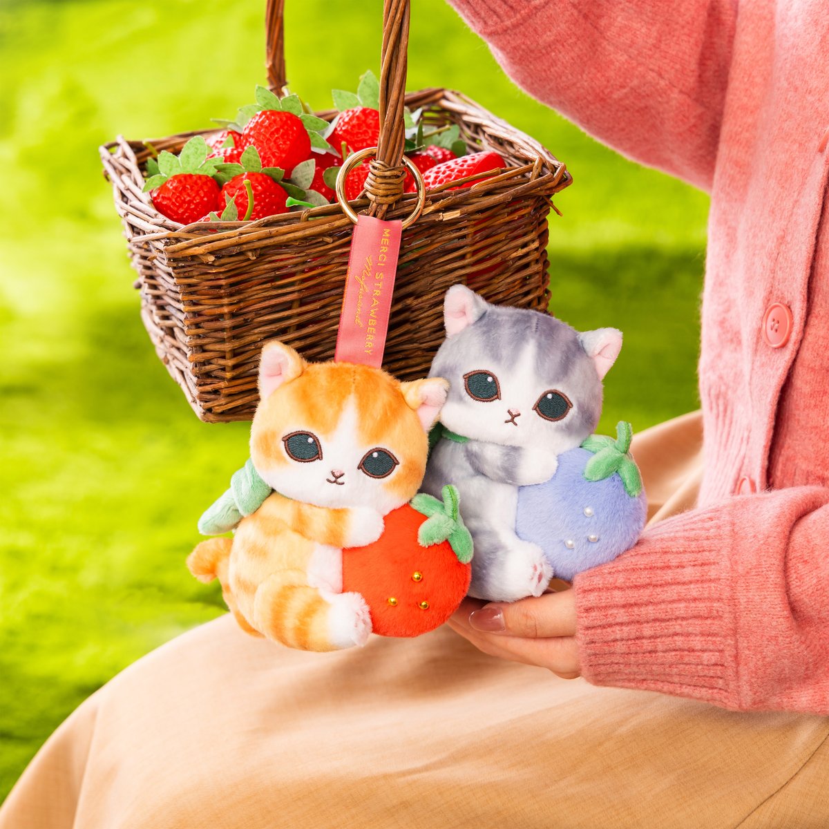 【訂貨】Mofusand MERCI STRAWBERRY 草莓系列 公仔掛飾 