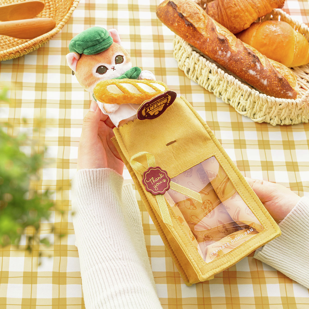 【預訂｜5月】Mofusand mofumofu Bakery 公仔掛飾 - 紙袋風 麵包袋 痛袋 透明娃包 