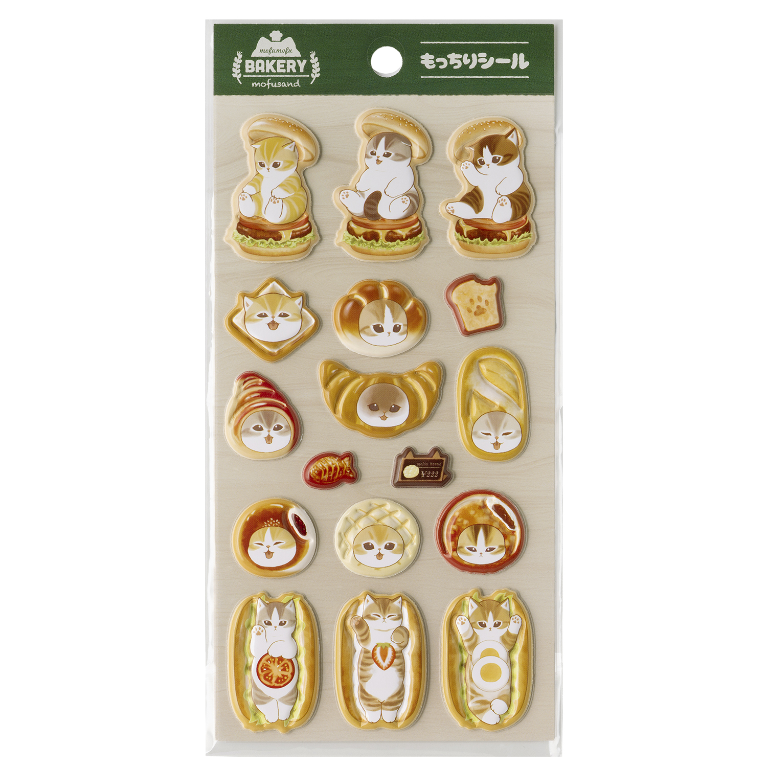 【預訂｜5月】Mofusand mofumofu Bakery 公仔掛飾 - Q彈貼紙