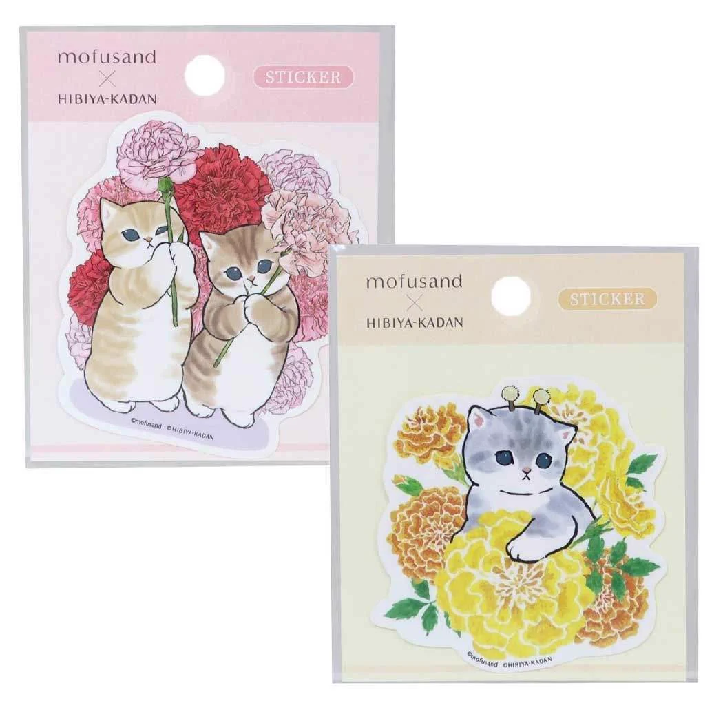 【訂貨】Mofusand x 日比谷花壇 貼紙