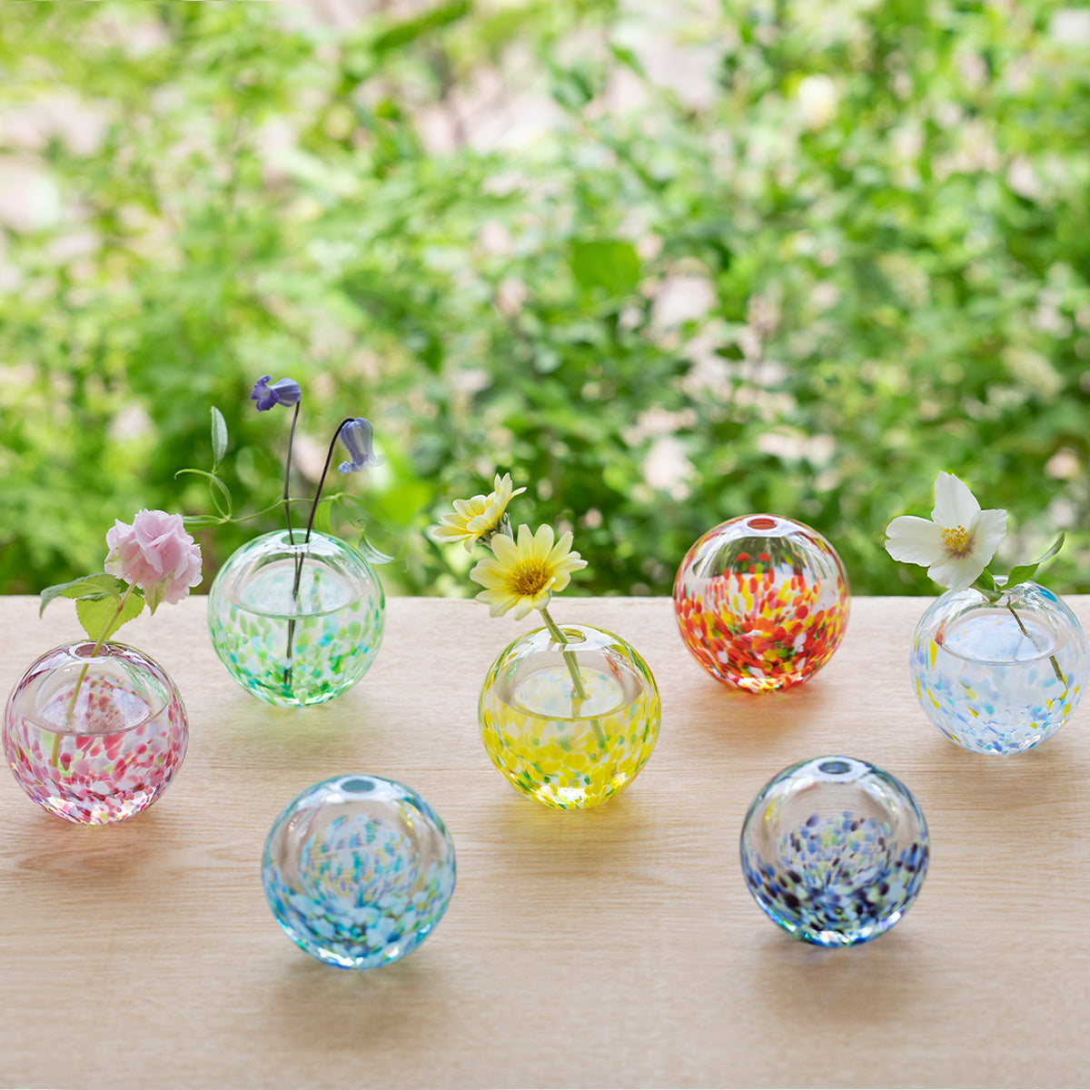 【訂貨】日本津輕玻璃 手作玻璃花瓶 一輪插