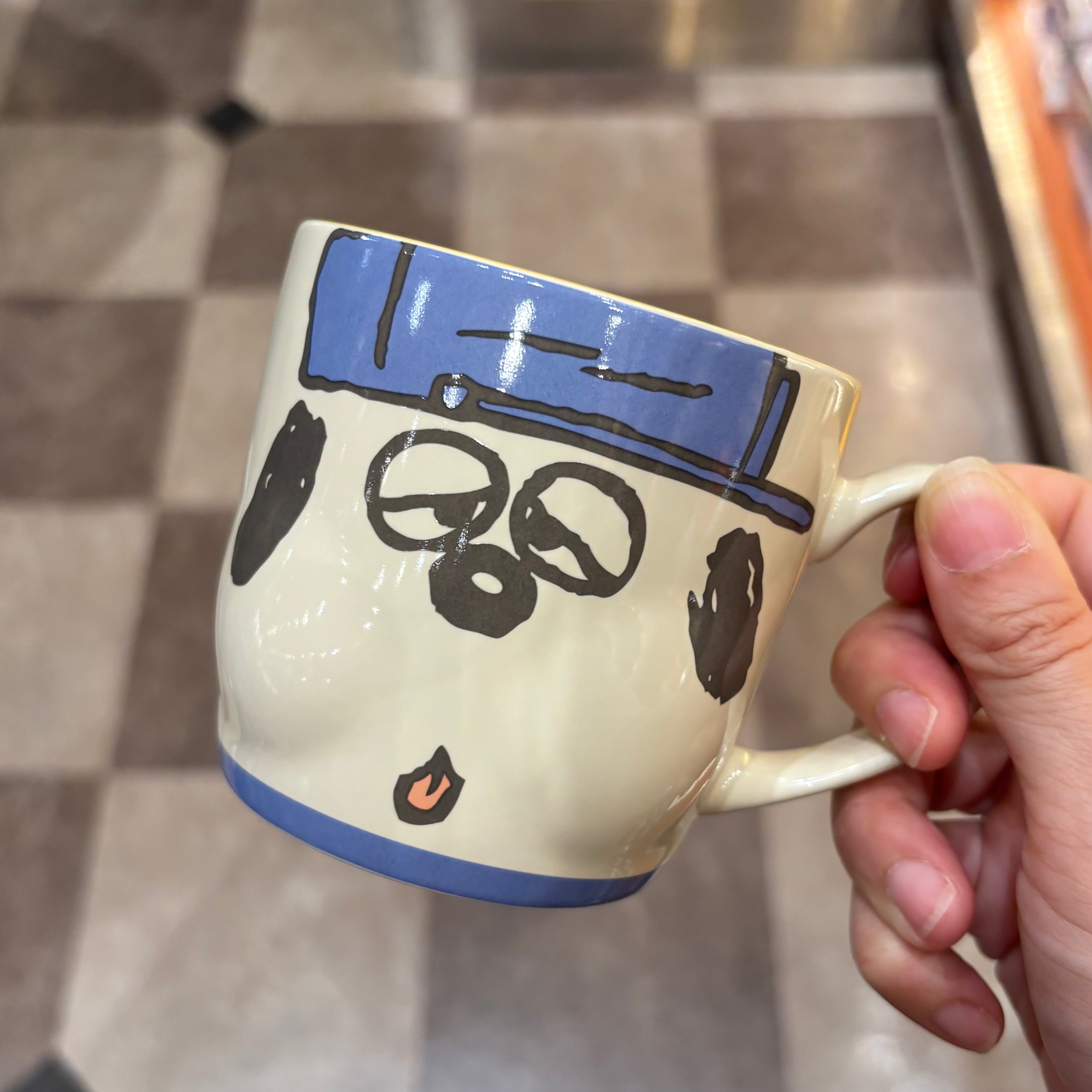 USJ Peanuts Olaf 立體表情瓷杯