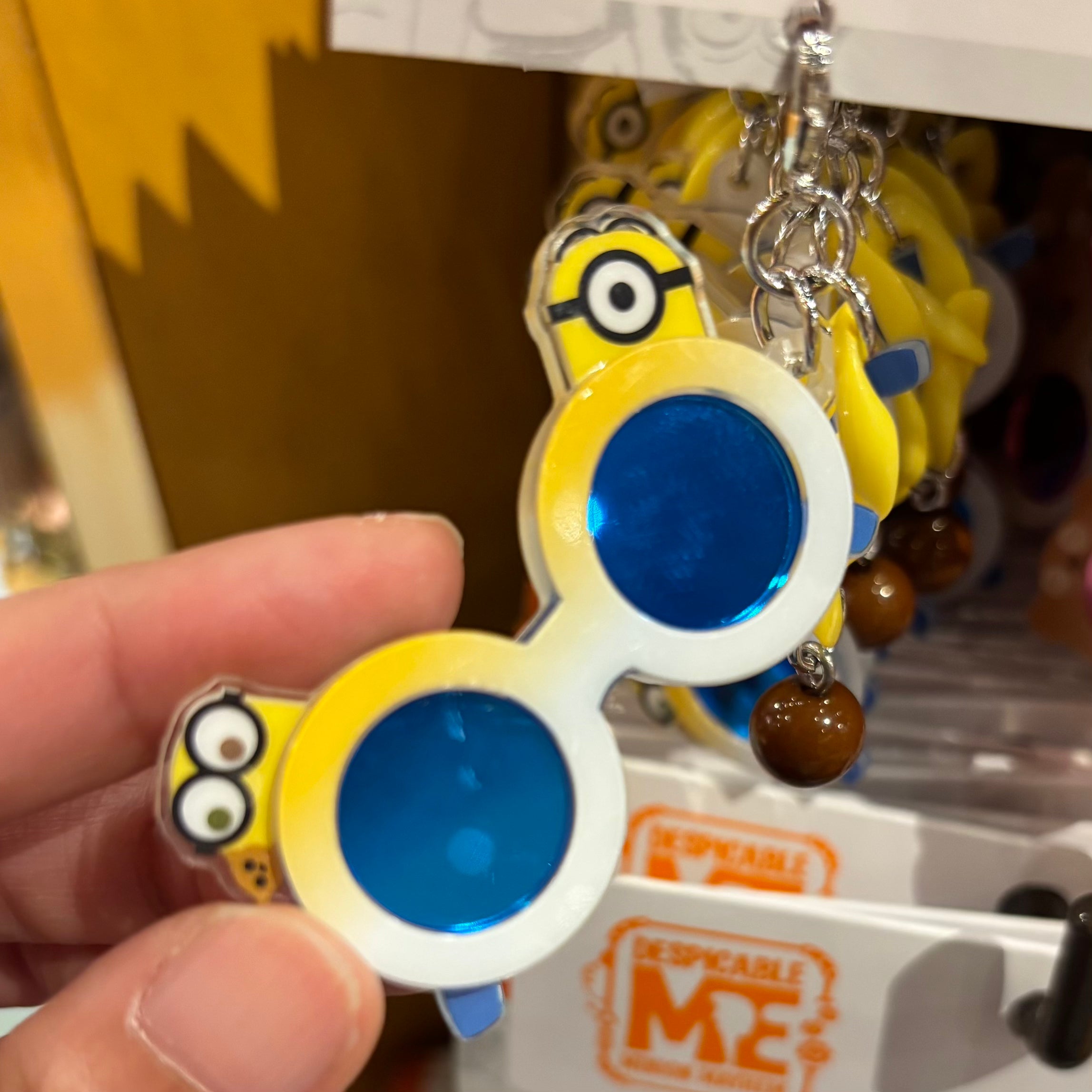 USJ Minions & Tim 眼鏡造型小吊飾 Charm Set