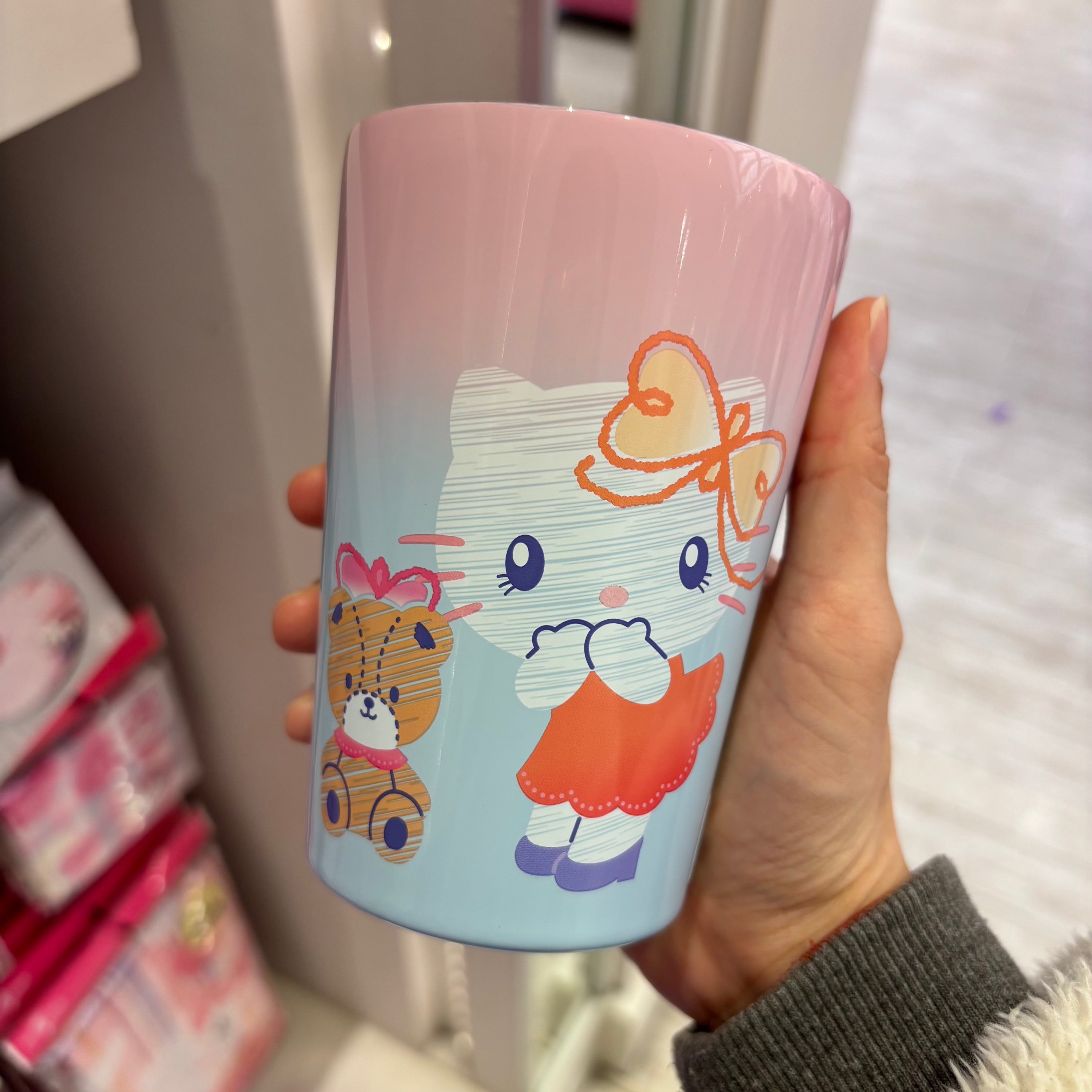 USJ Hello Kitty & Tiny Chum 不鏽鋼杯