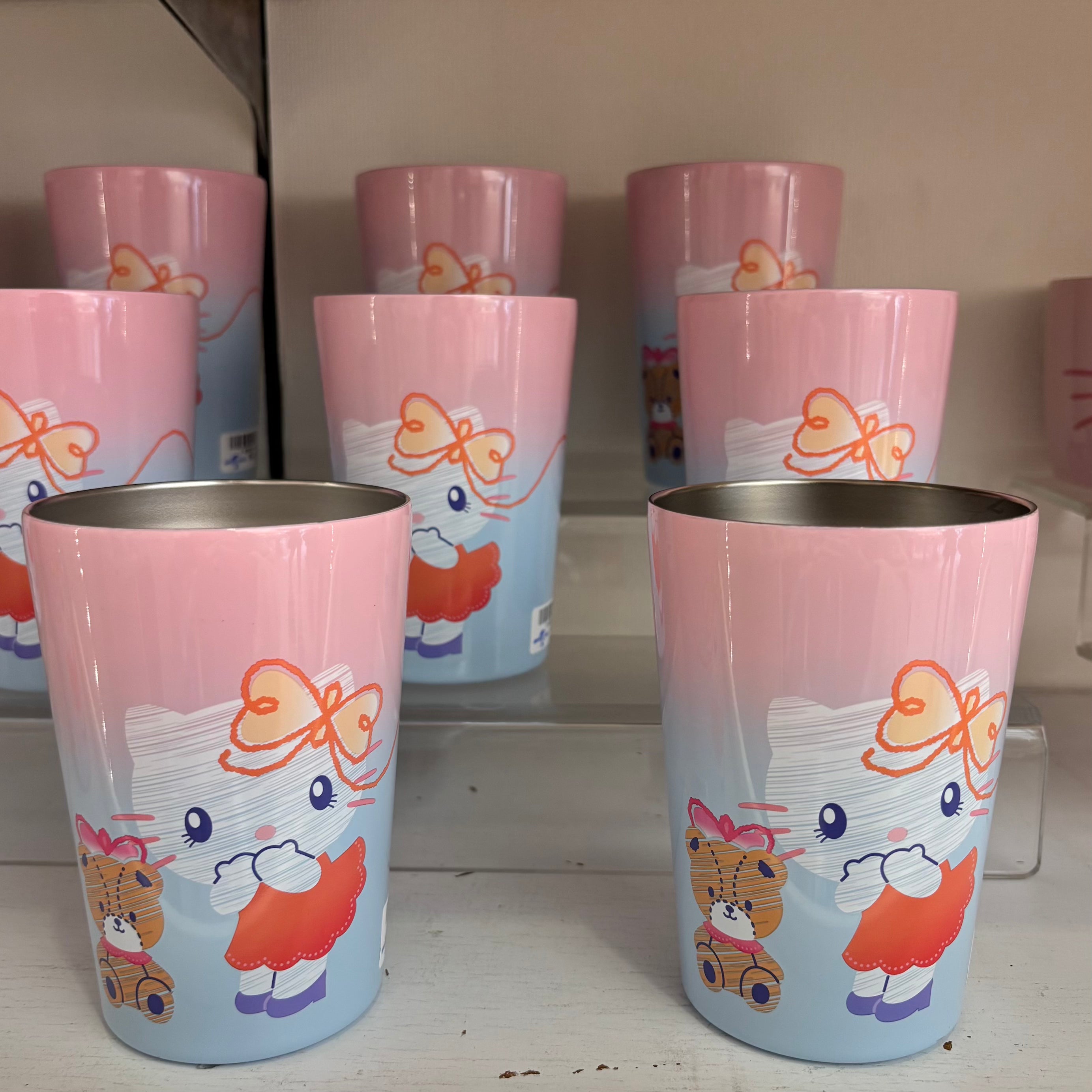 USJ Hello Kitty & Tiny Chum 不鏽鋼杯