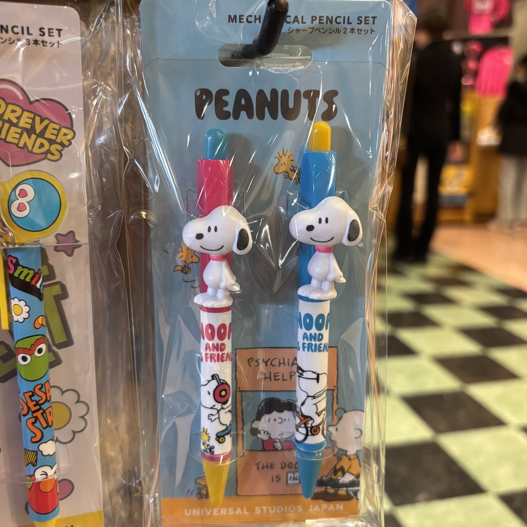 【訂貨】USJ Peanuts Snoopy 鉛芯筆套裝 (粉紅 粉藍)