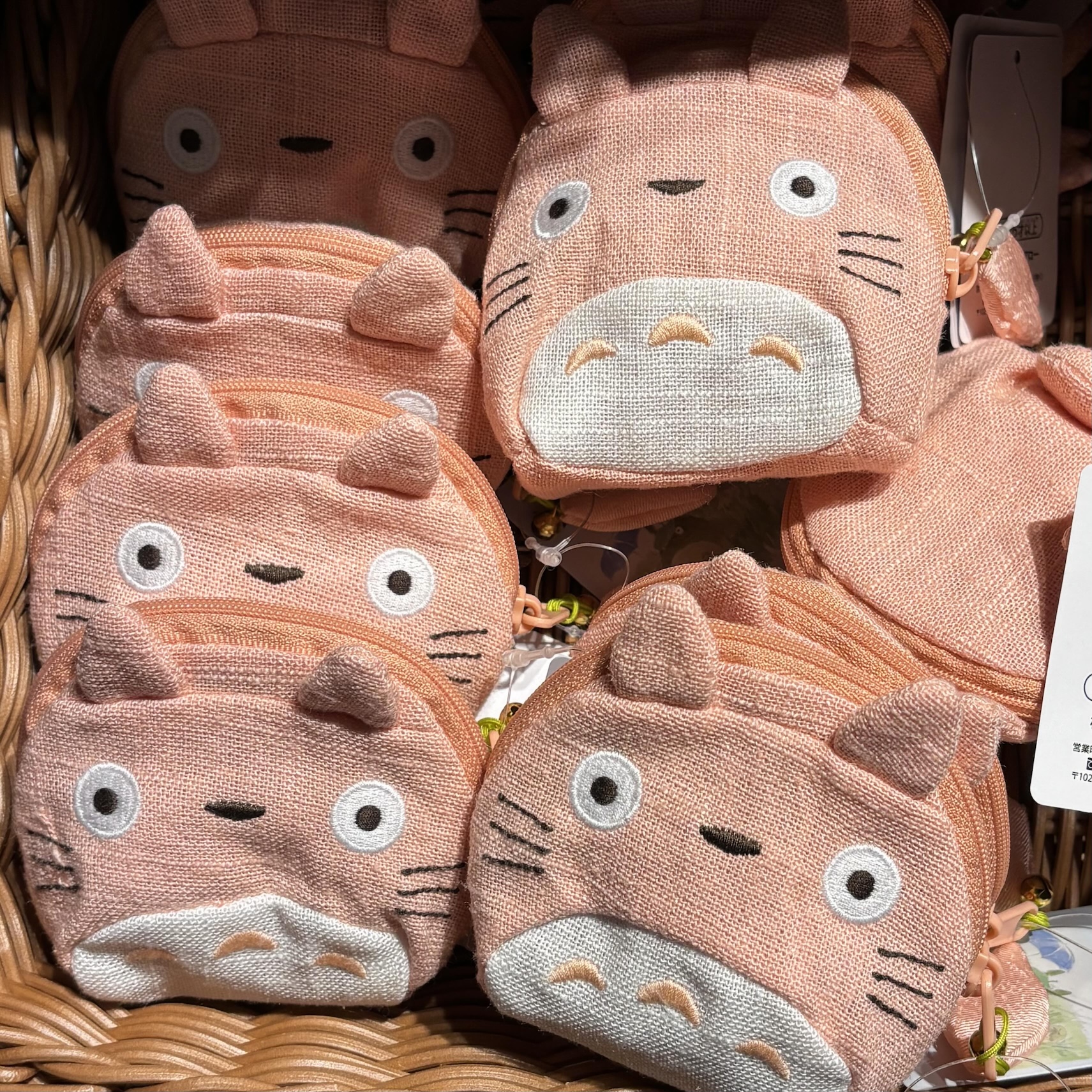 【訂貨】Totoro 龍貓 和風 粉紅櫻花 迷你收納袋 散銀包 零錢包