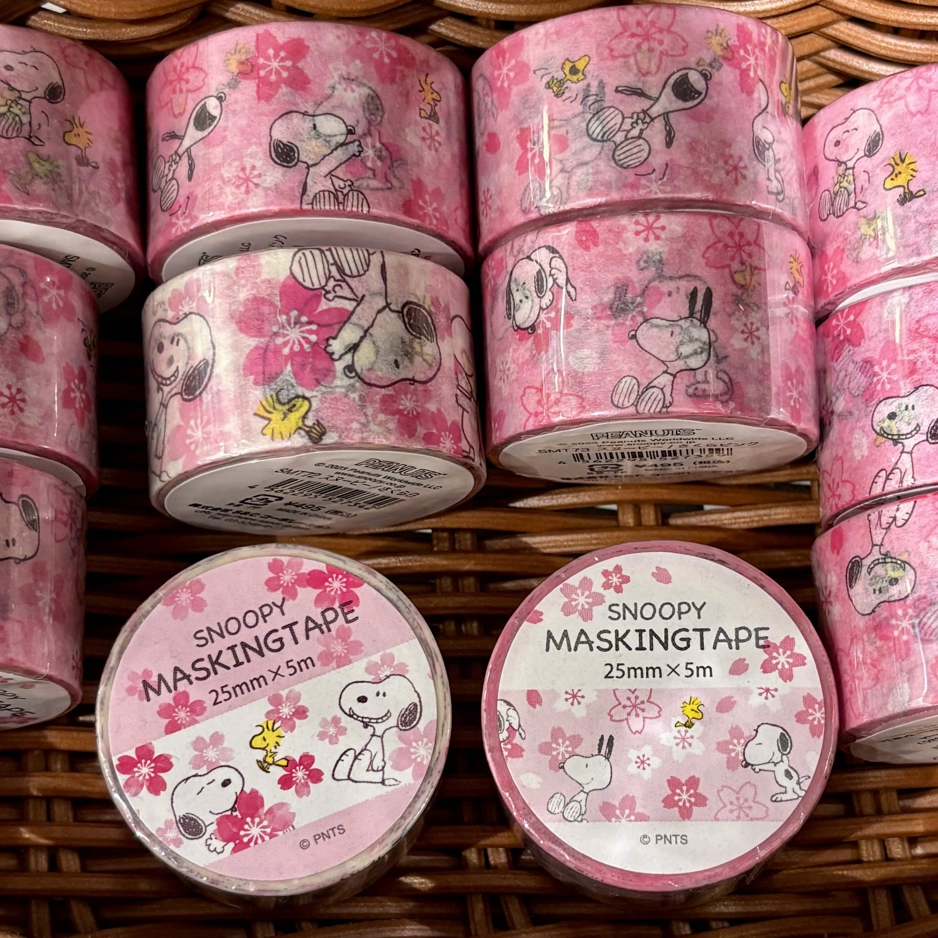 【訂貨】Snoopy 櫻花紙膠帶 Masking Tape