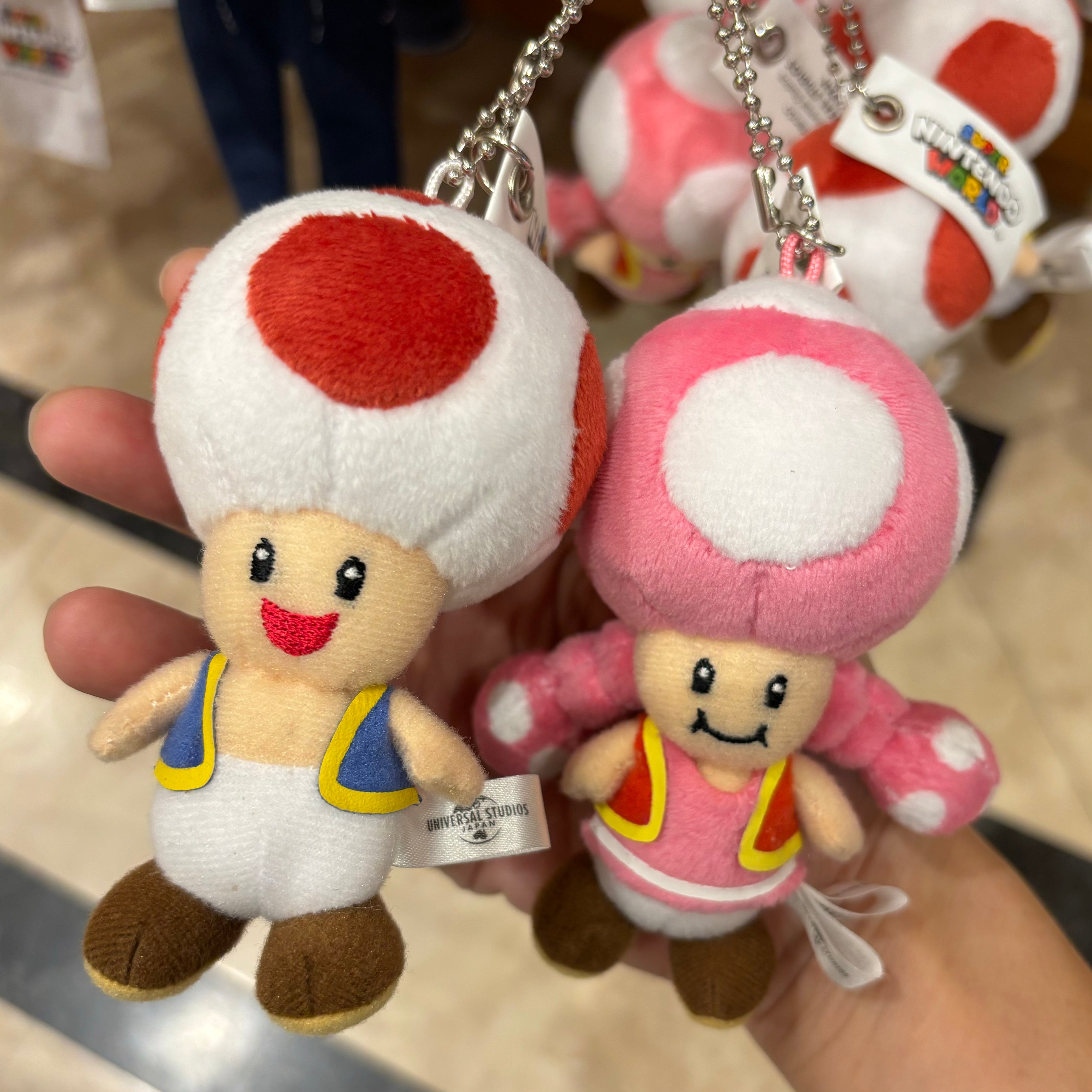 【訂貨】USJ 任天堂世界 奇諾比奧 奇諾比珂 孖裝吊飾 雙吊飾