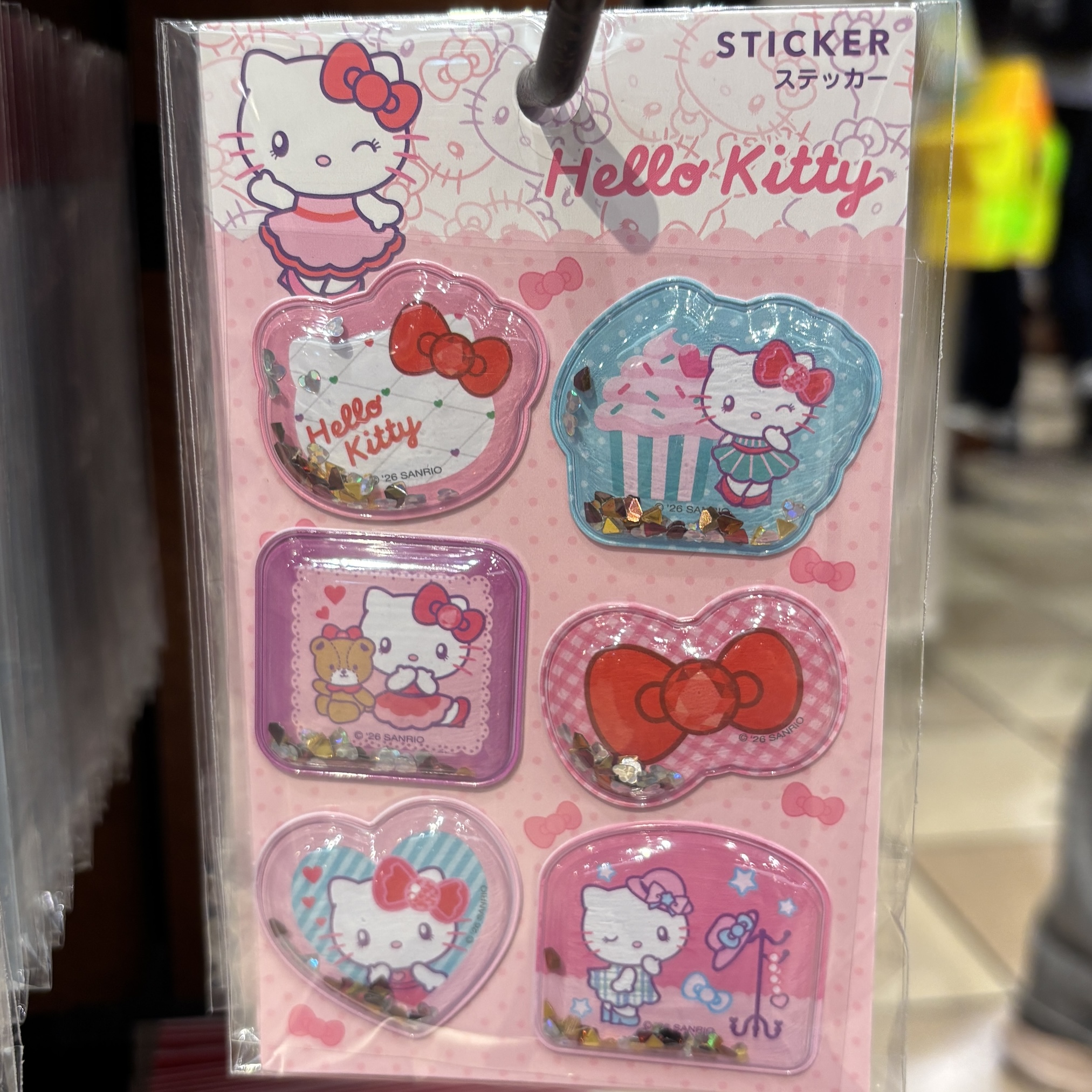 【訂貨】USJ Hello Kitty 立體搖搖貼紙套裝 6pcs
