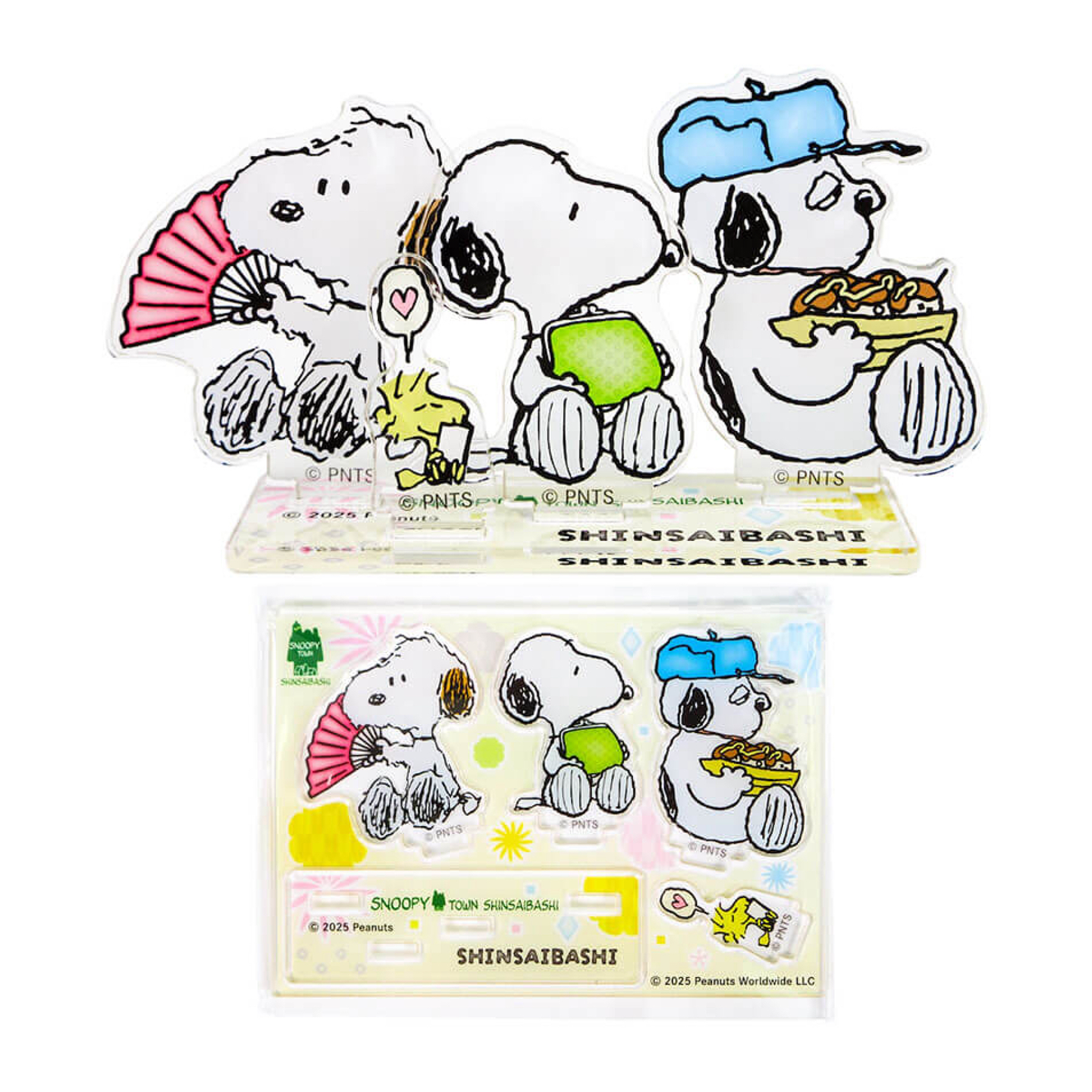 【預訂】Snoopy Town 心齋橋店舖限定 「SHINSAIBASHI」- Snoopy Olaf Andy 亞加力立牌擺設