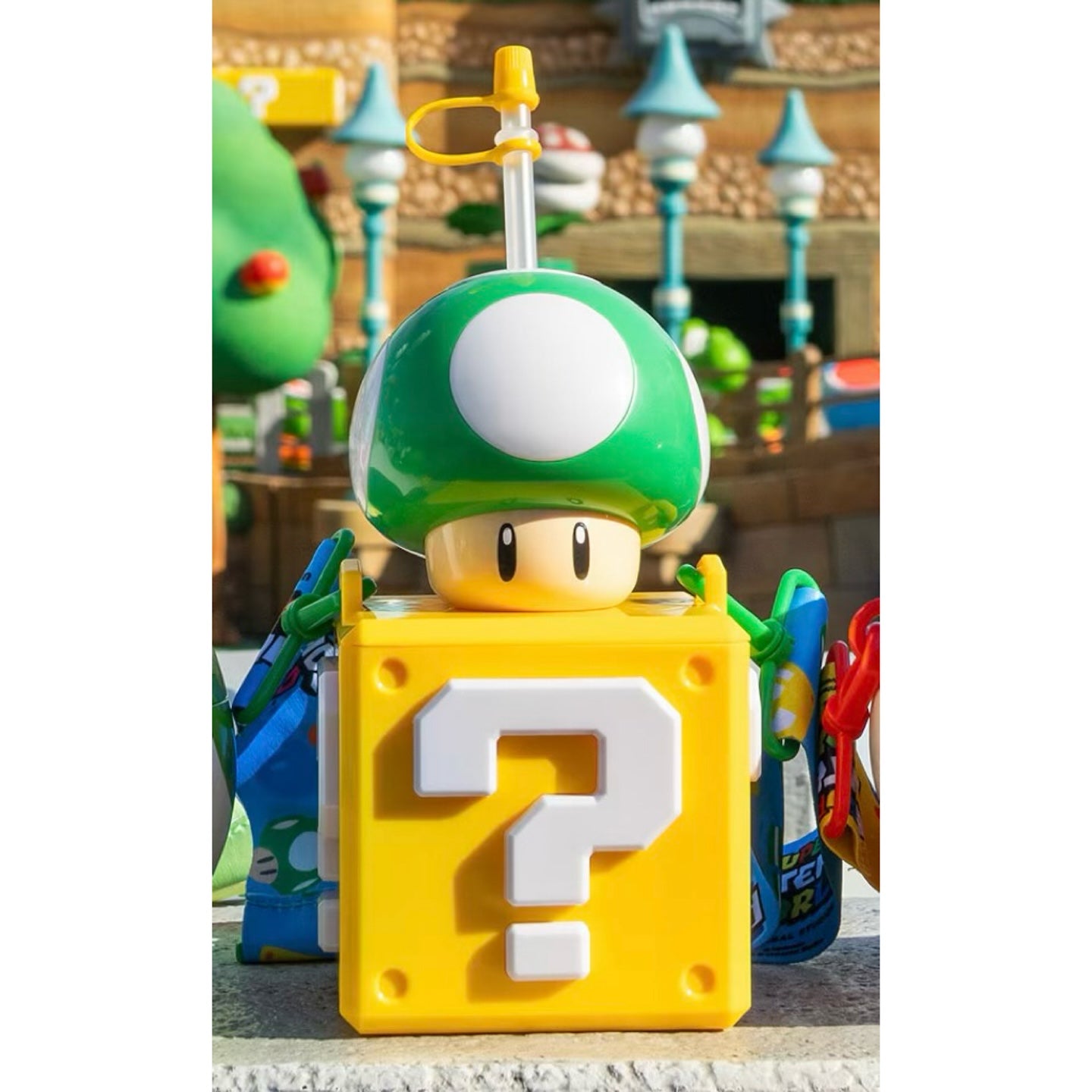 USJ 綠色蘑菇 x 問號方塊 水樽 / 飲品杯